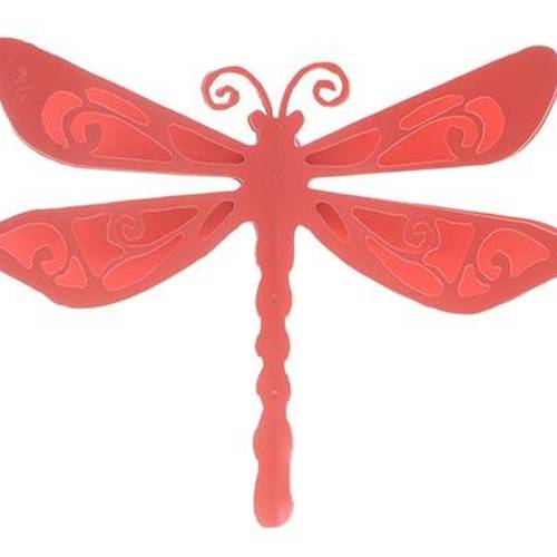 Wandaufhänger Libelle rosa D25.5cm