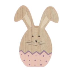 Hase Ei Varium rosa d8.5cm h15.5cm