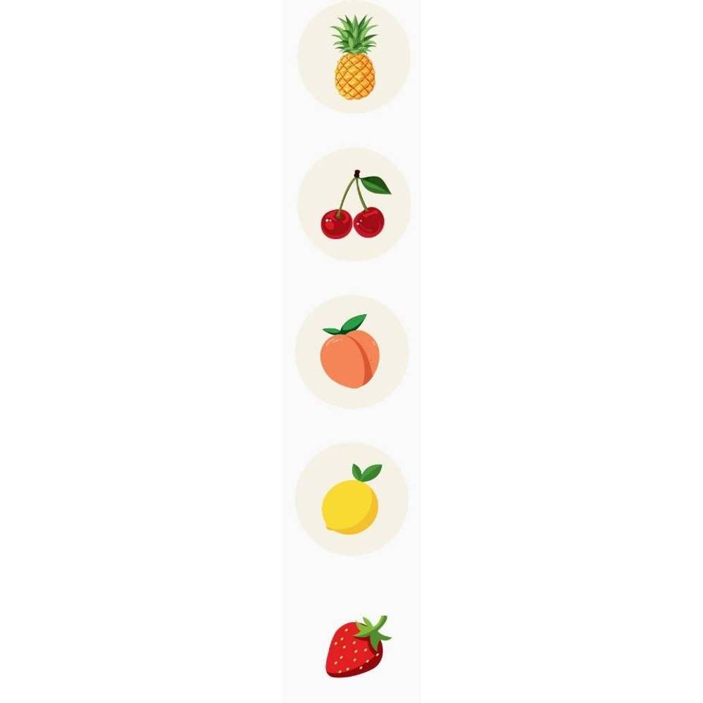 Sticker Fruits mix 40mm x250