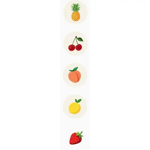 Sticker Fruits mix 40mm x250