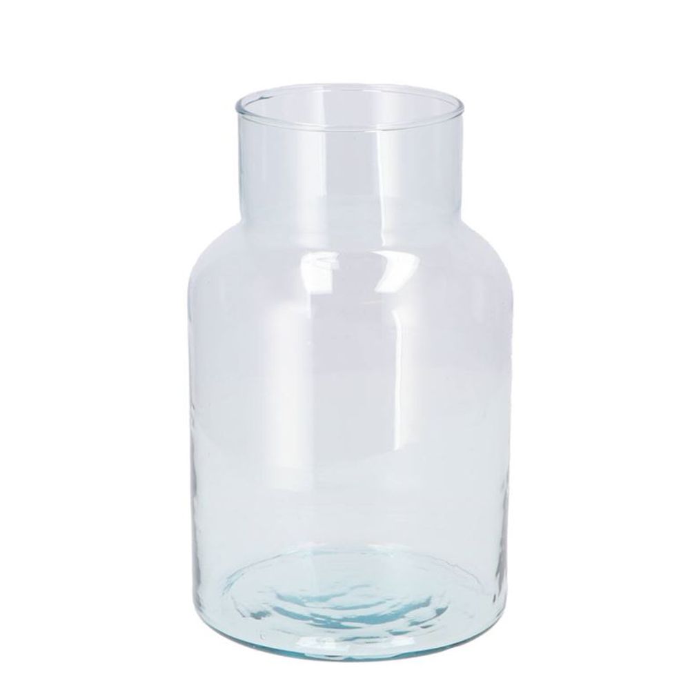 Glas Vase recycelt D14cm H16cm
