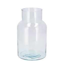 Glas Vase recycelt D14cm H16cm