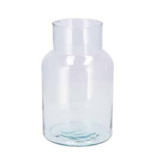 Glas Vase recycelt D14cm H16cm