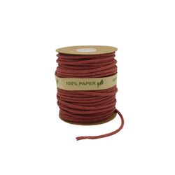 Seil Papier rot/braun 4mm 50m