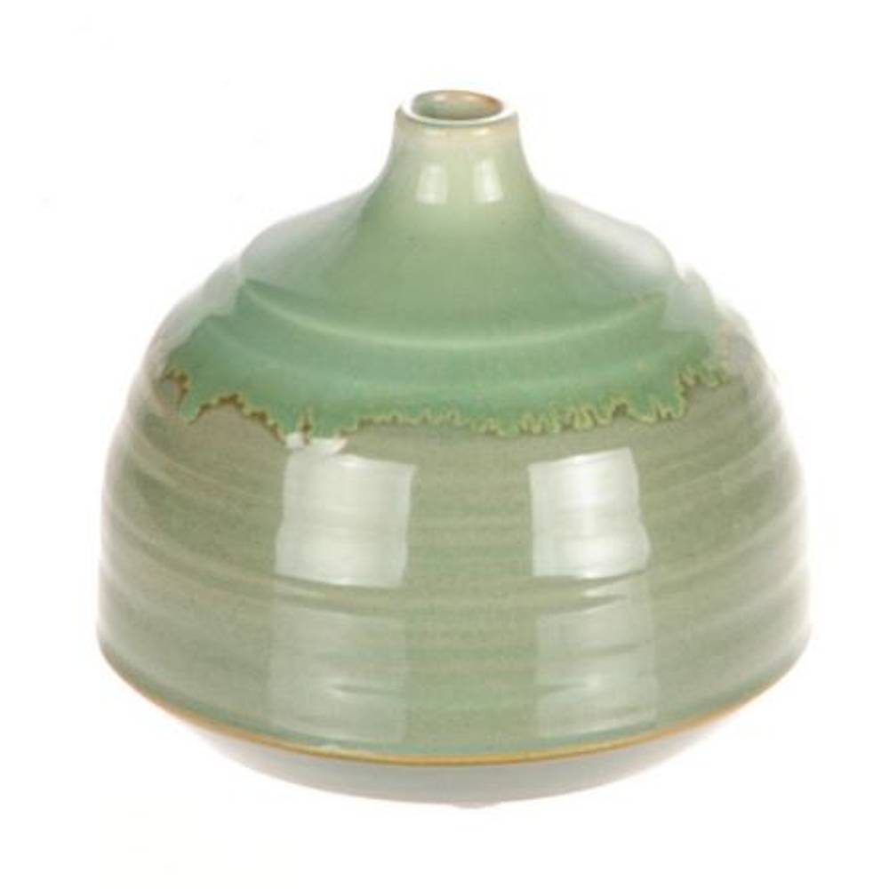 Keramik Vase Ozean grün D12.5cm H11cm