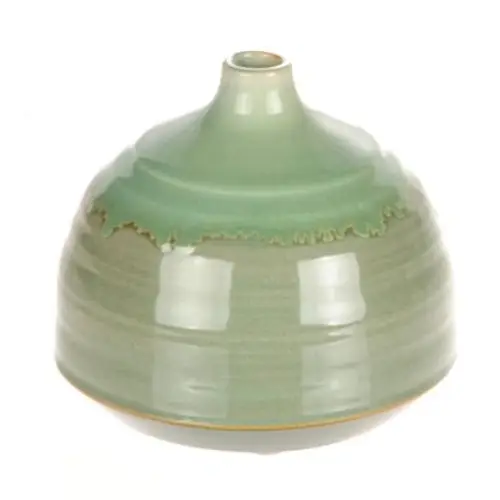 Keramik Vase Ozean grün D12.5cm H11cm