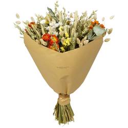 Trockenblumen Strauss Classic orange L60cm