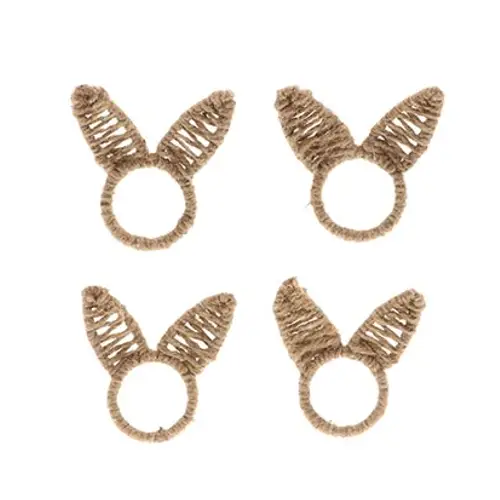 Serviettenring Hase natur x4 D08cm