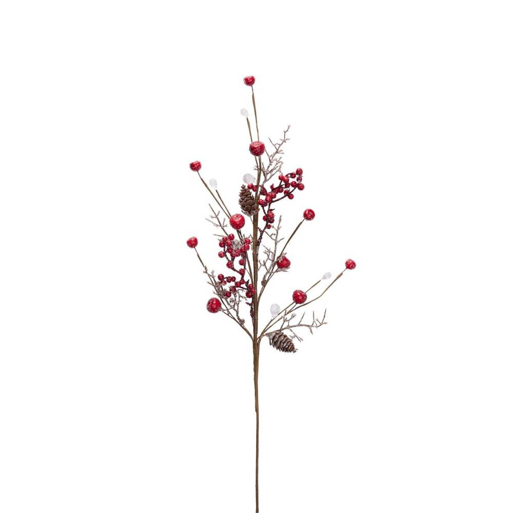 Zweig Beeren rot L54cm