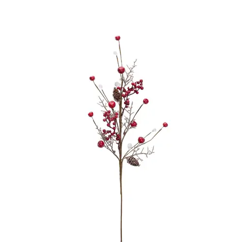 Zweig Beeren rot L54cm