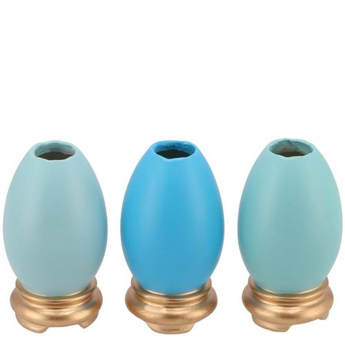 Ostereiervase blau mix P/1 05x05x10cm