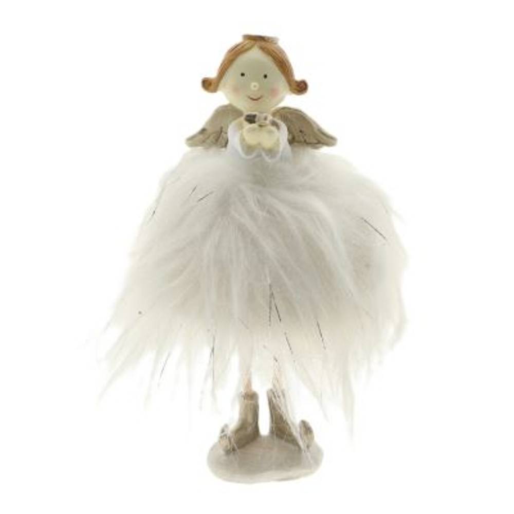 Engel Laila weiss D09cm H17cm