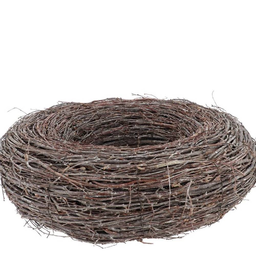 Birke Topf Rund whitewash 40x10cm