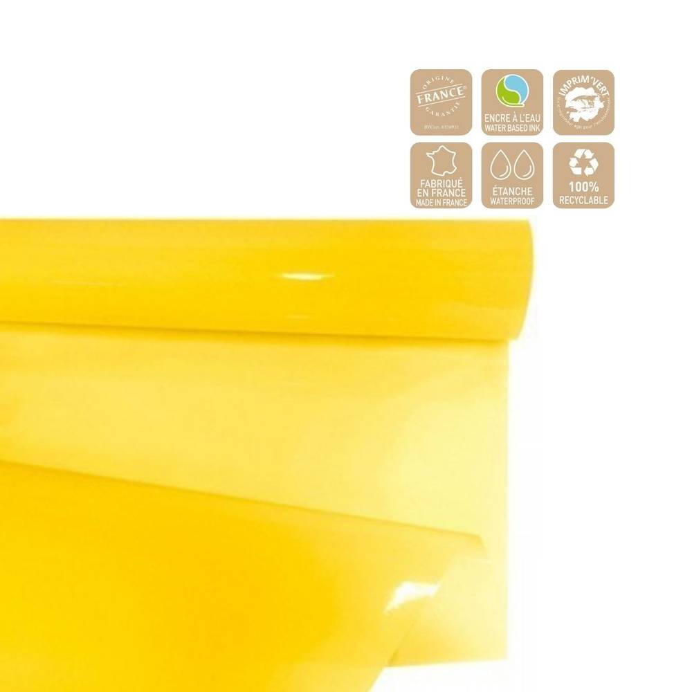 Folie Rolle 70cm Clayrbril gelb 50m