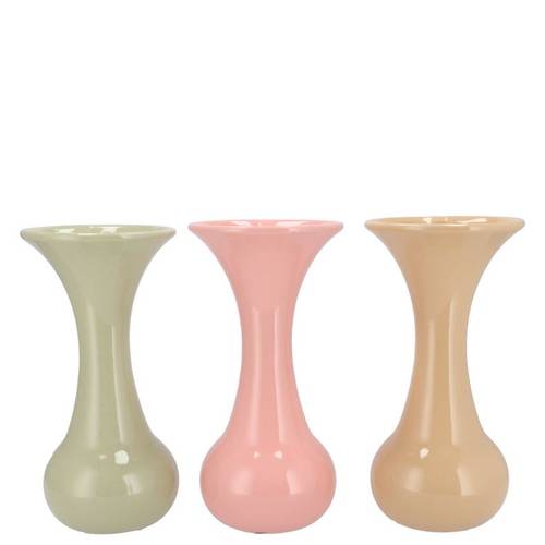 Keramik Vase Mia Dreamy mix pastel 09x09x18cm