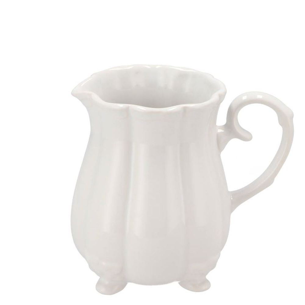 Keramik Kanne weiss 15x11x15cm