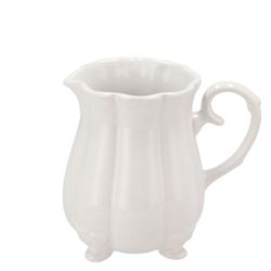 Keramik Kanne weiss 15x11x15cm