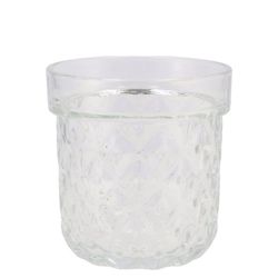 Glas Teelicht Barokruit D13cm H14cm
