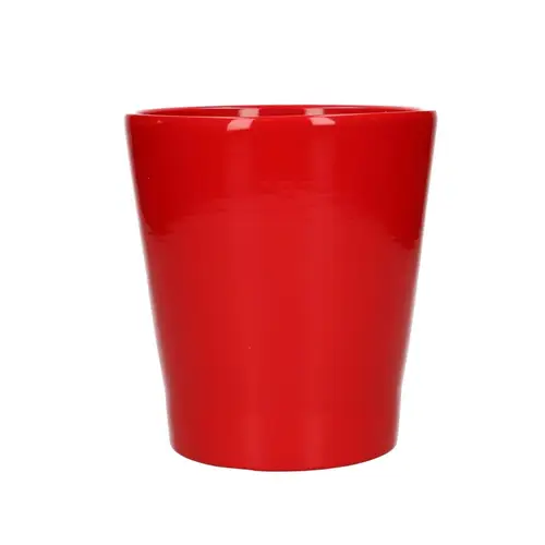 Keramik Orchidee Topf rot D13cm H14cm