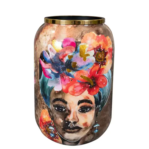 Metall Vase Majestic D30cm H42cm