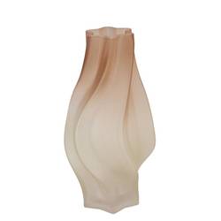 Glas Vase Taylor Swirl braun D17cm H32cm