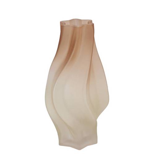 Glas Vase Taylor Swirl braun D17cm H32cm