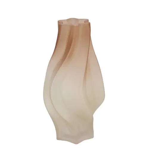 Glas Vase Taylor Swirl braun D17cm H32cm