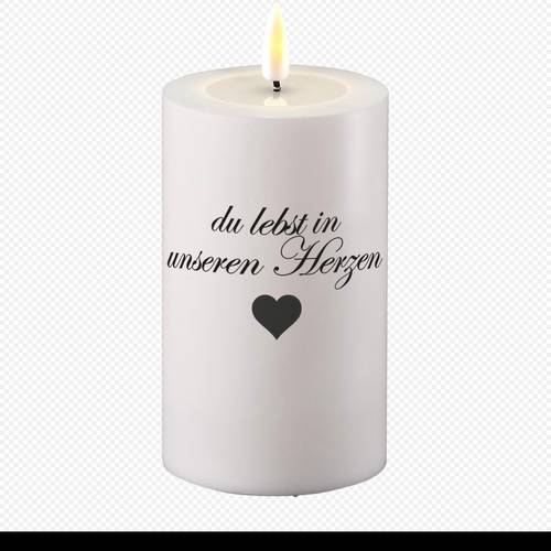 LED Grabkerze lebst in unseren D08cm H15cm exkl Batt.