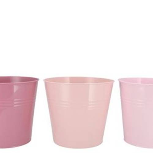 Zink Eimer Basic Sommer mix rosa 25x22x17cm