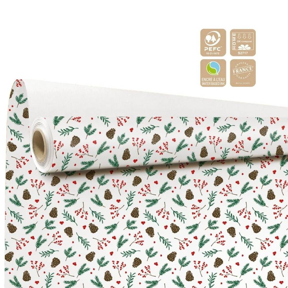 Papier Rolle 80cm 40m Sagesse weiss