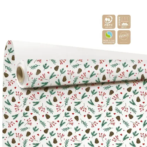 Papier Rolle 80cm 40m Sagesse weiss