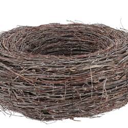 Birke Topf Rund whitewash 65x17cm