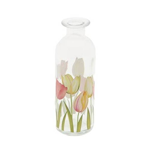Glas Flasche Tulpe D05.5cm H16.5cm