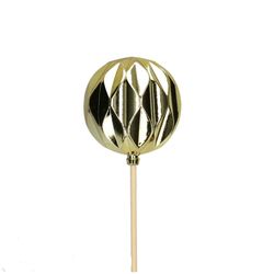 Kugel auf Stab gold D06cm H50cm