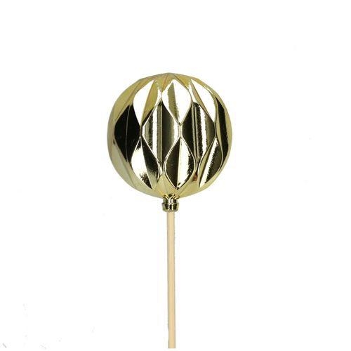 Kugel auf Stab gold D06cm H50cm