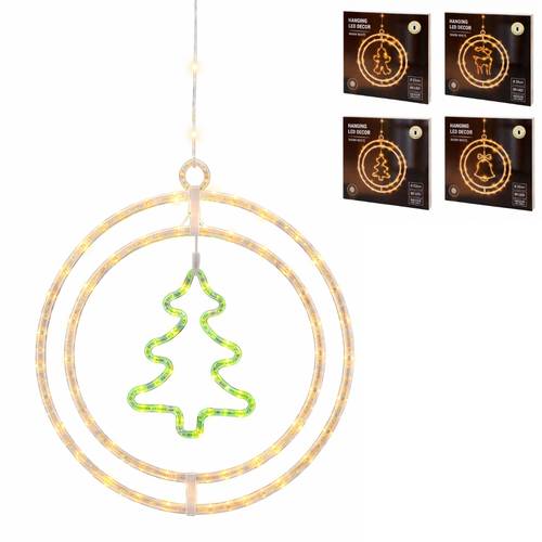Weihnachtsanhänger mit LED-Beleuchtung 4/Set