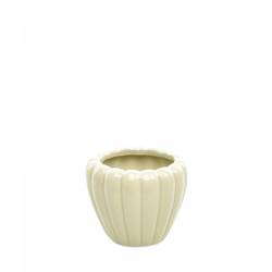 Keramik Übertopf Eva creme D08.5cm H07cm