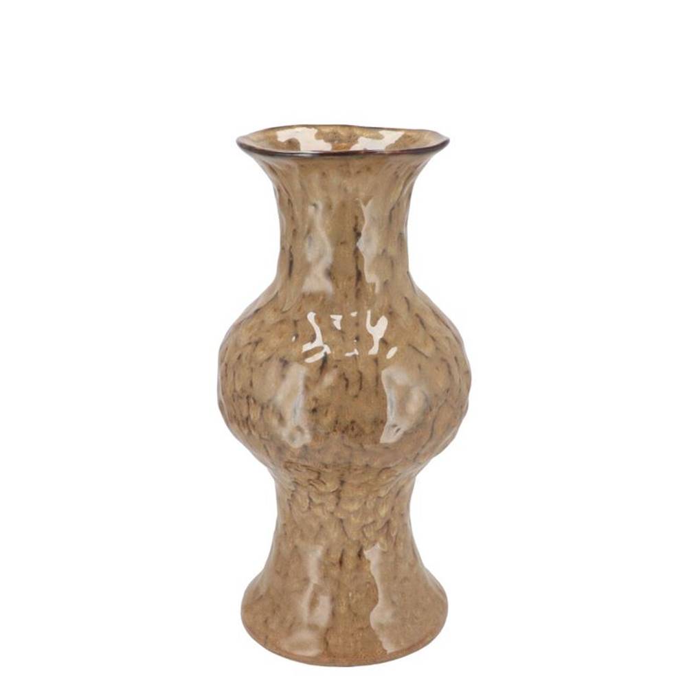 Keramik Vase Cody Bubble braun 17x17x29cm