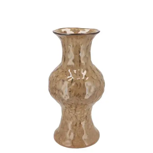 Keramik Vase Cody Bubble braun 17x17x29cm