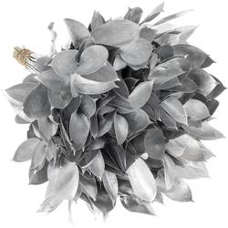 Ruskus silber gefärbt 60cm