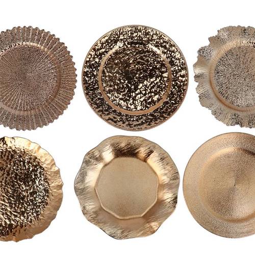 Melamine Teller mix gold D33cm
