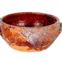 Keramik Schale Harz terrakotta D26cm H18cm