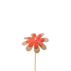 Blume Kraft auf Stab orange L50cm D08cm 
