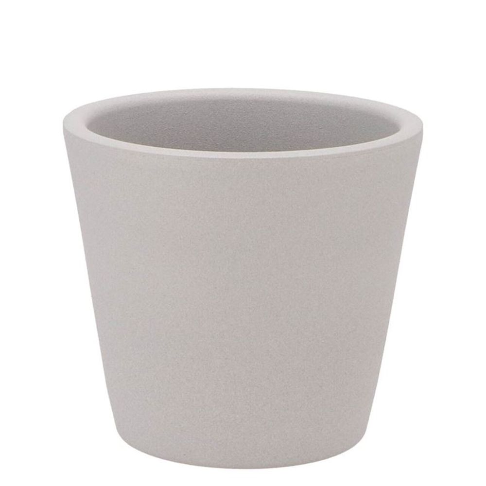 Keramik Übertopf Vinci grau matt D15cm H13cm