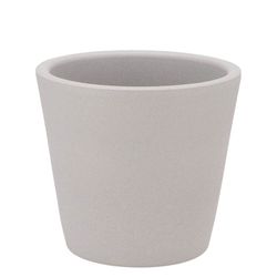 Keramik Übertopf Vinci grau matt D15cm H13cm