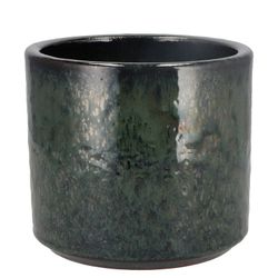 Keramik Übertopf Javea glasiert grün D17cm H15cm