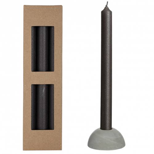 Kerze Bleistift Bliss schwarz D02.2cm H25cm x3
