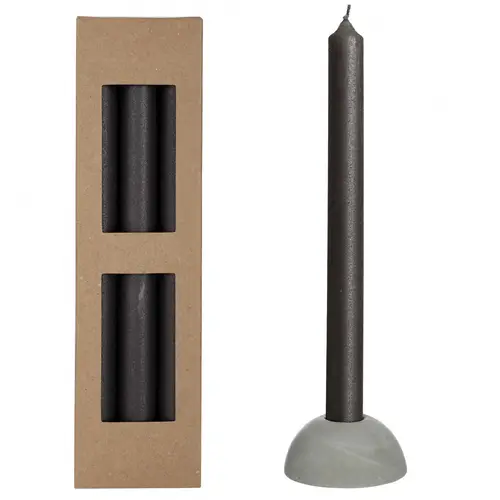 Kerze Bleistift Bliss schwarz D02.2cm H25cm x3