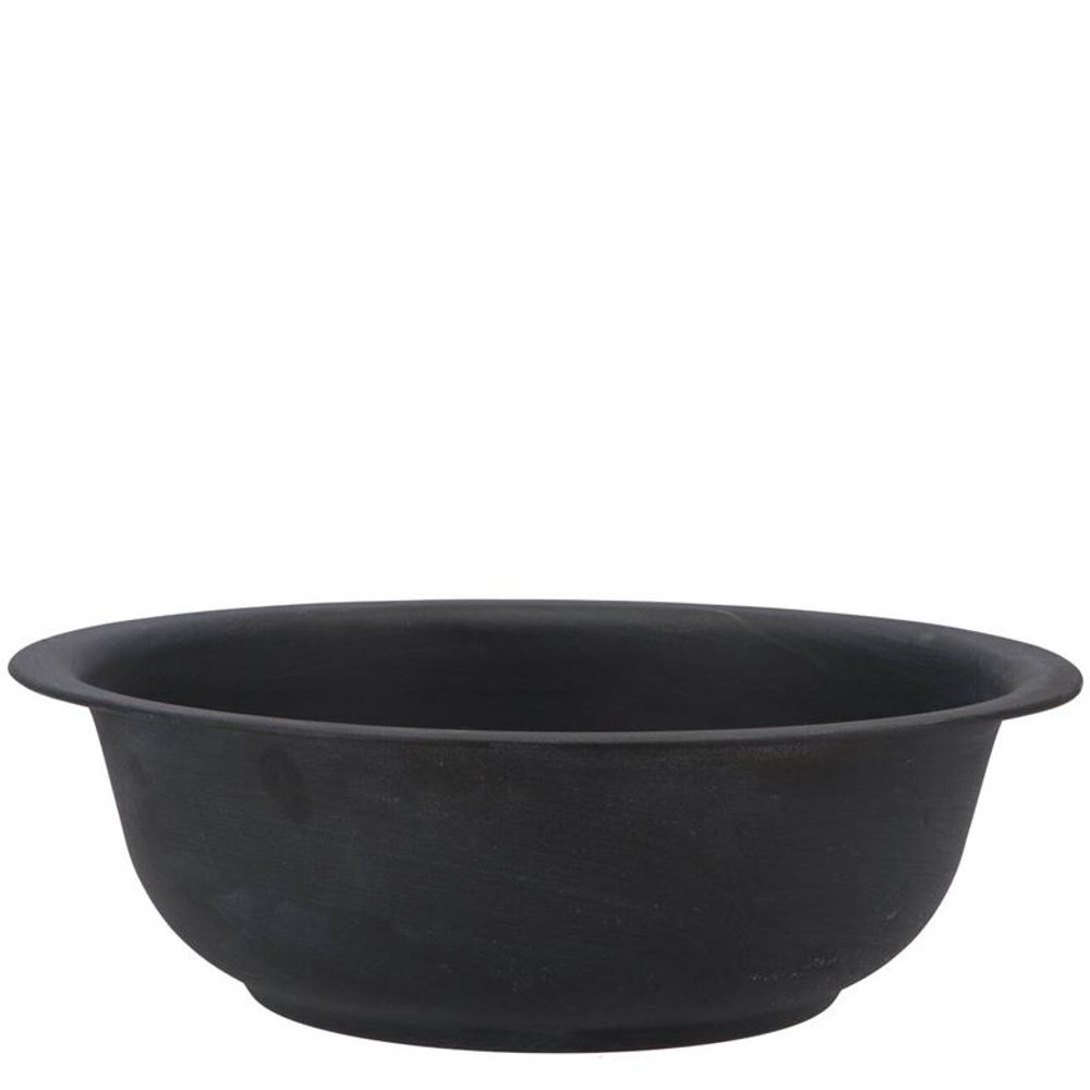 Zinkschale Matt schwarz D26cm H9cm 