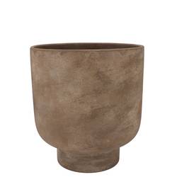 Keramik Übertopf Florenz bronze 13x13x15cm